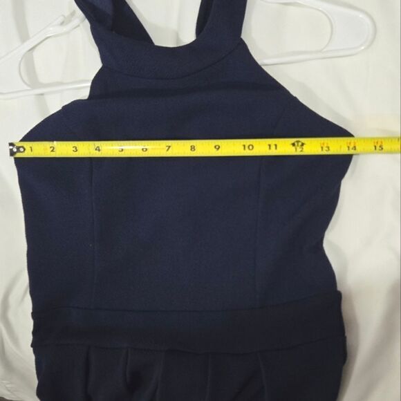 Agaci fit and flare navy dress - Picture 8 of 9